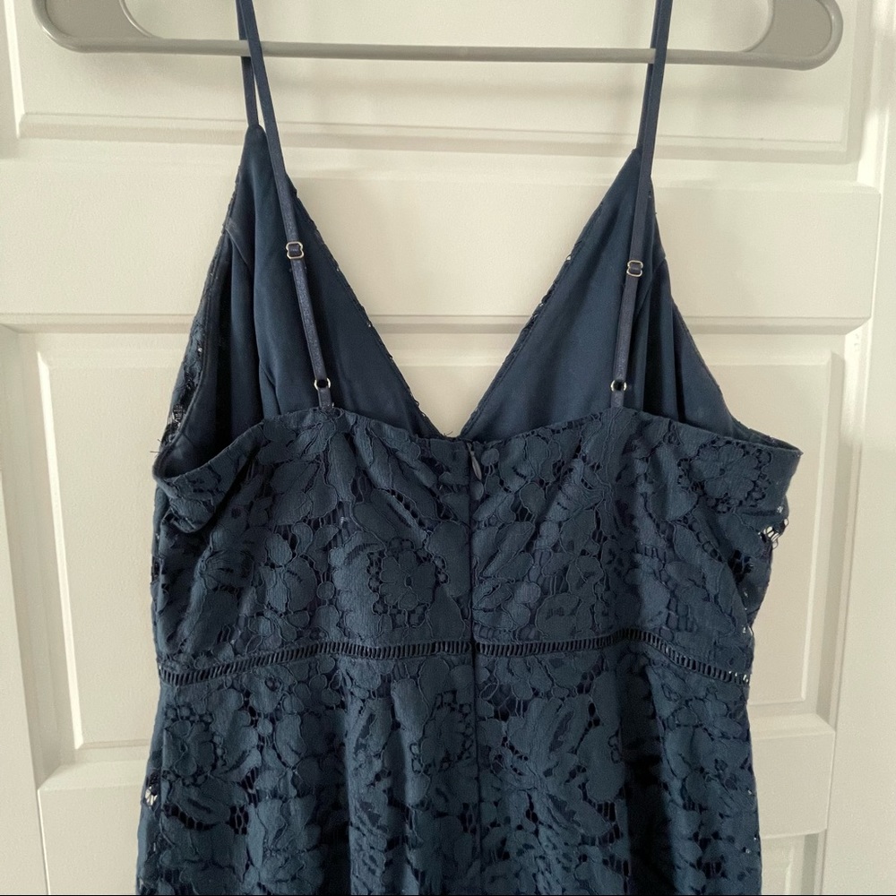 ASTR the Label Lace Mini Dress Navy Blue - Picture 4 of 5